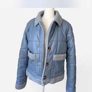 Light blue Quilted coat